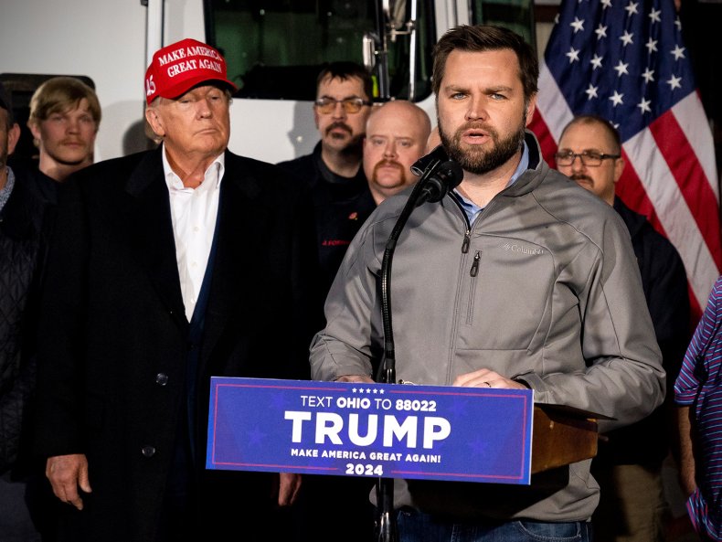 Trump and J.D. Vance at East Palestine
