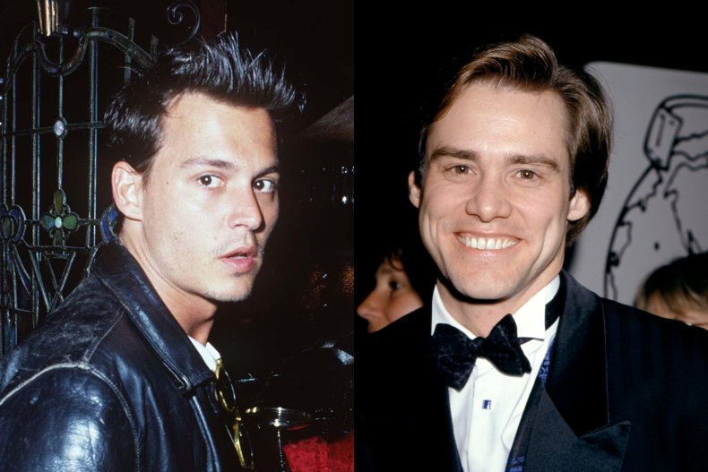 Johnny Depp and Jim Carrey in 1995
