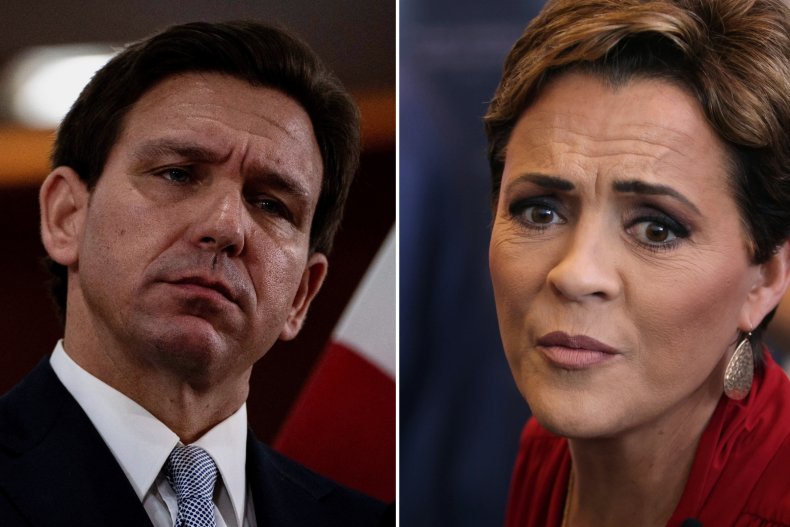 Ron DeSantis Kari Lake Donald Trump 2024