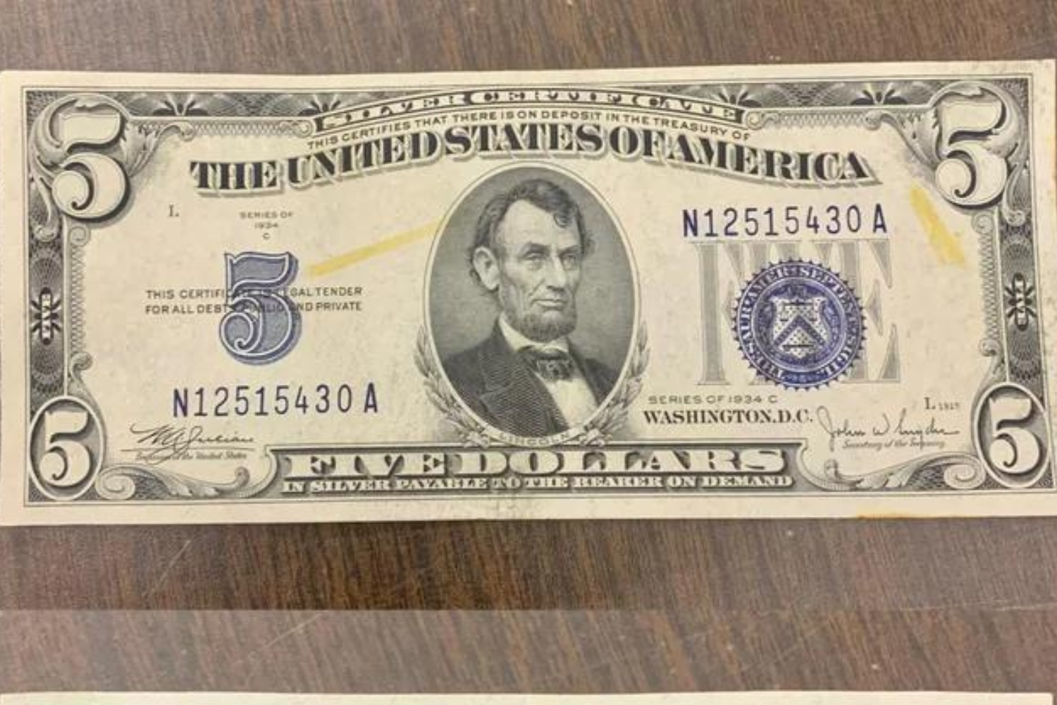 Shock as Customer Pays With Rare Silver Certificate Bill From 1930s