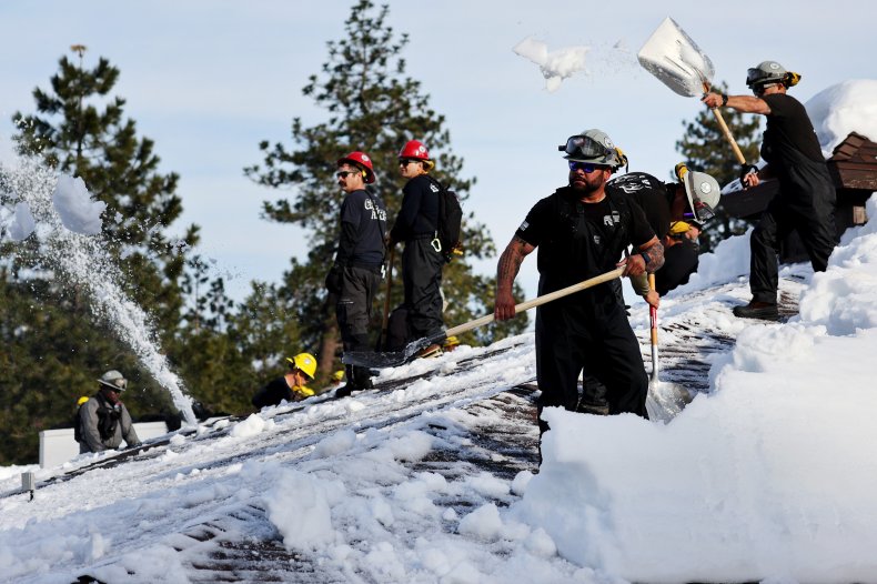 California snowpack snow storms