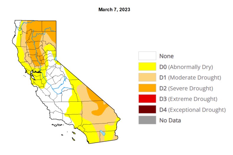 u.s. drought monitor march 7