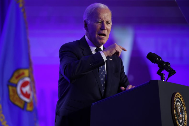 Joe Biden speaking in Washington D.C.