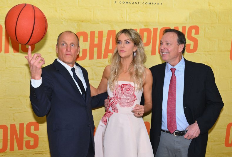 Woody Harrelson, Kaitli Olson and Bobby Farrelly