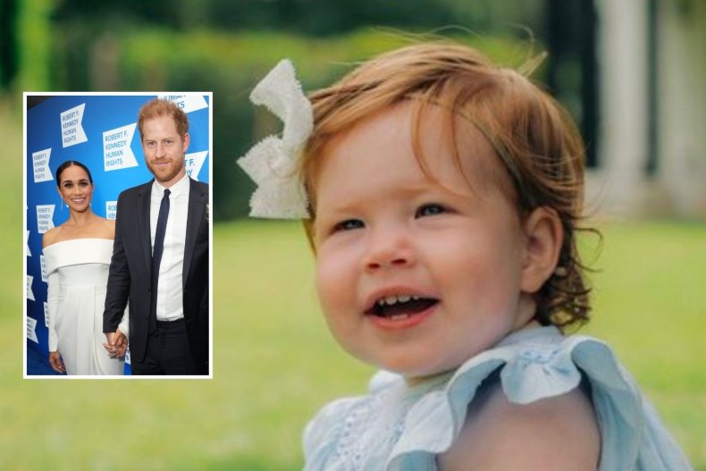 Princess Lilibet With Harry and Meghan