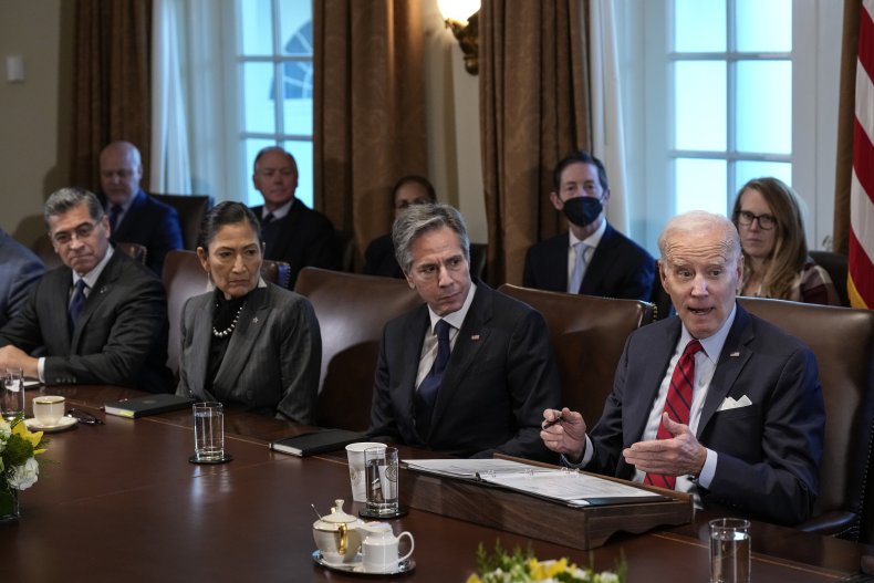 Joe Biden at Cabinet meeting