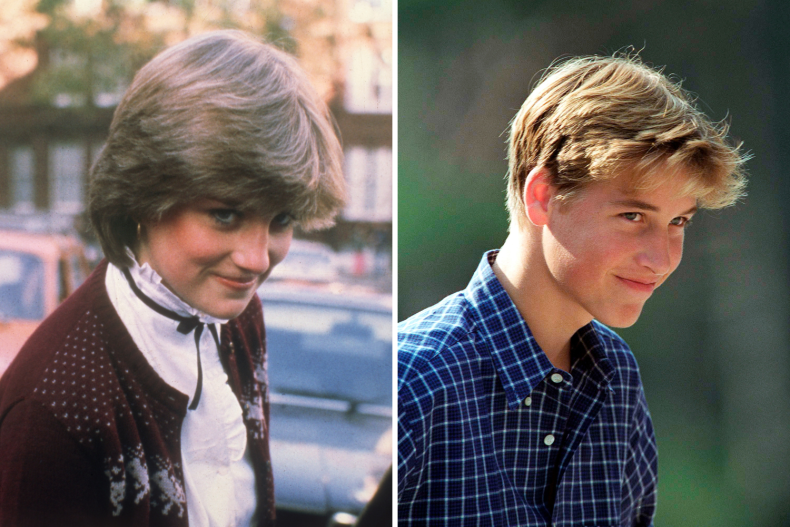 Princess Diana and Prince William Side-by-Side