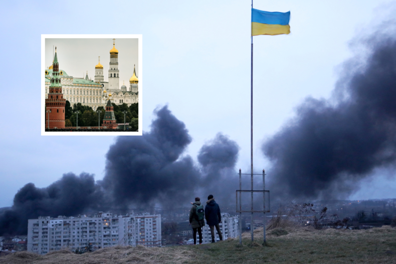 War-ravaged Ukraine; the Kremlin