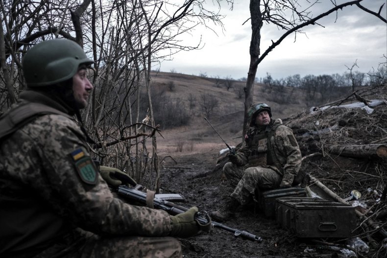 Ukrainian Soldiers in Bakhmut March 11