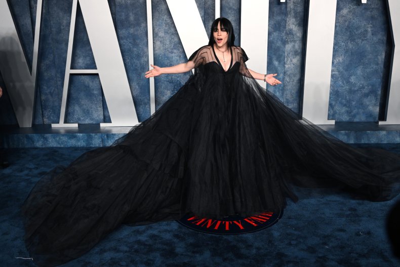 Billie Eilish's Vanity Fair party gown mocked