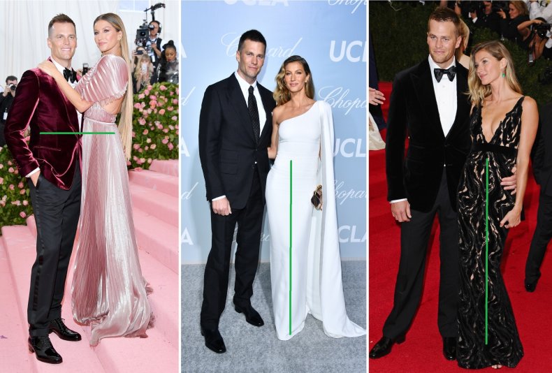 Tom Brady dan Gisele Bundchen di berbagai acara.