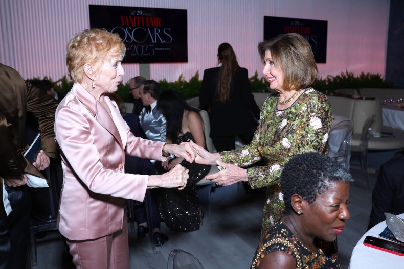 Nancy Pelosi and Holland Taylor