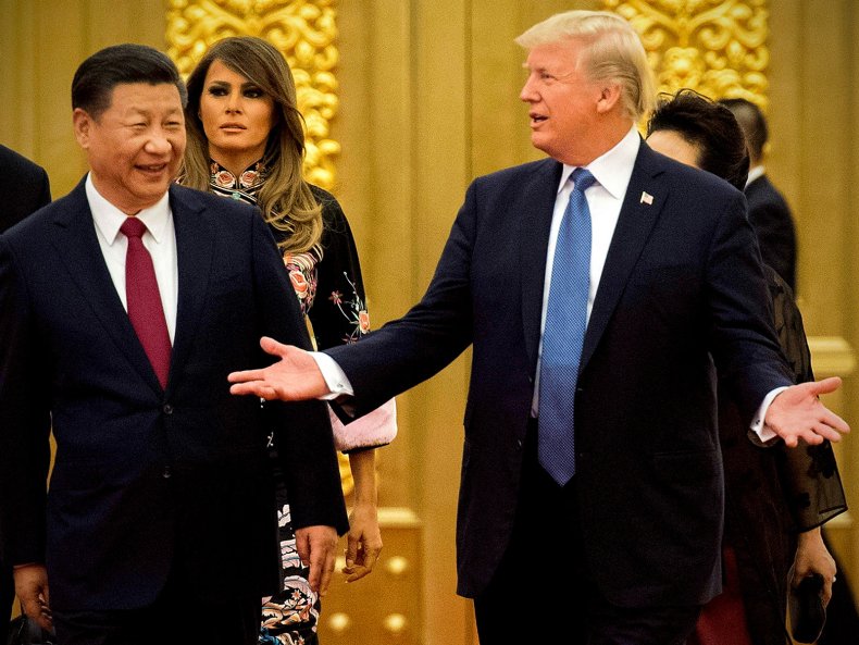 Donald Trump and Xi Jinping 