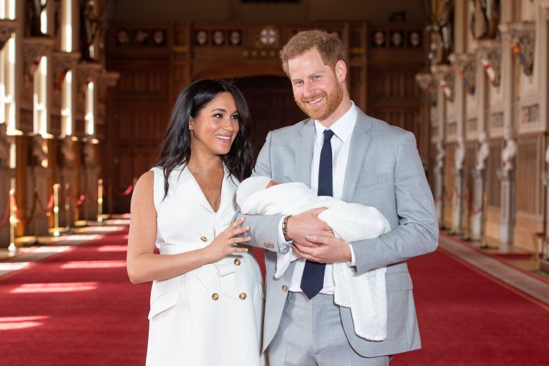 Il principe Harry, Meghan Markle e il principe Archie