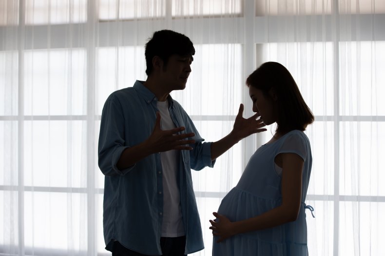 Pregnant woman argument