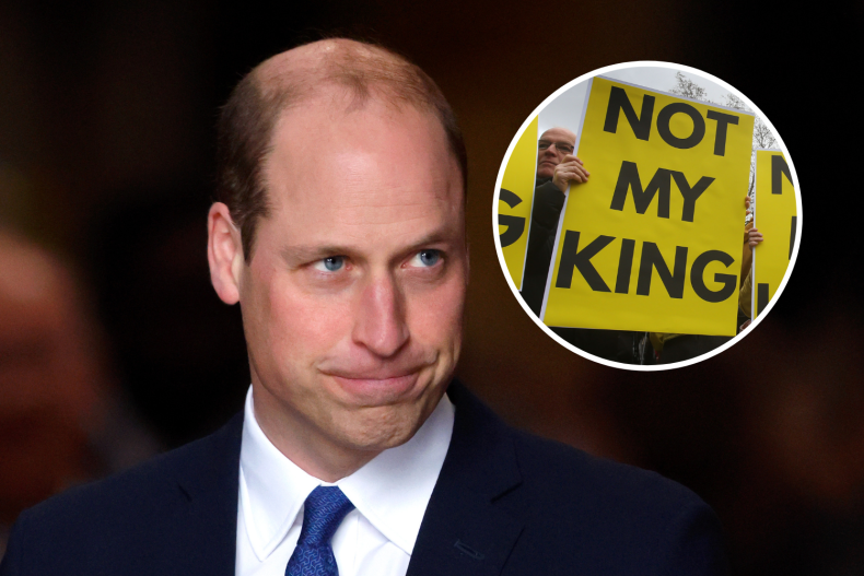 Prince William Anti-Monarchy Protestors