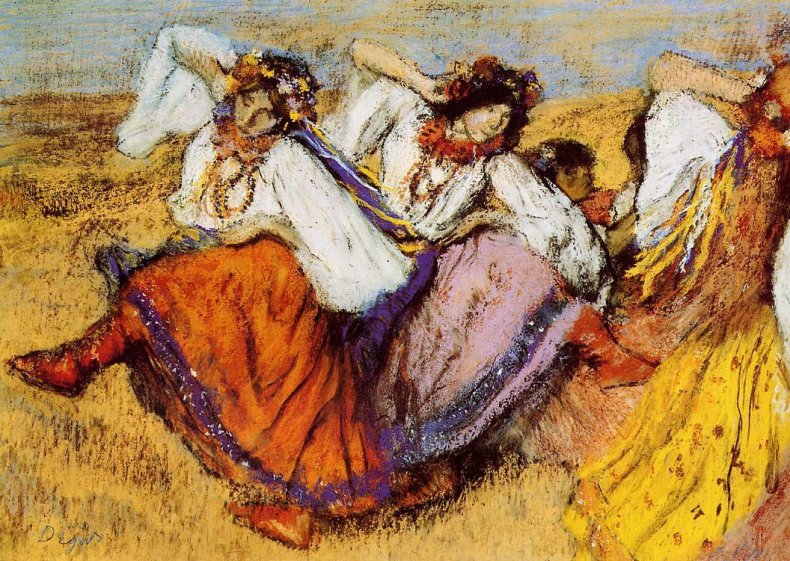 Edgar, Degas, Ukrainian, Dancers, formerly, Russian