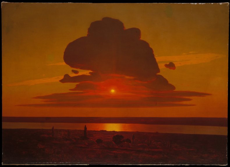 Arkhip, Kuindzhi, Red, Sunset, on, the, Dnieper