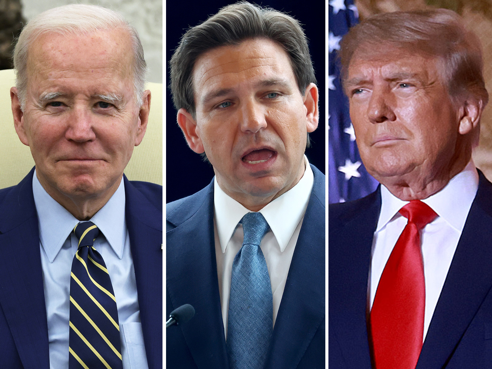 Trump and DeSantis Neck and Neck in Biden Matchup: Poll - Newsweek