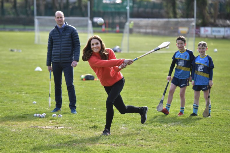Kate Middleton Hurling in Ireland