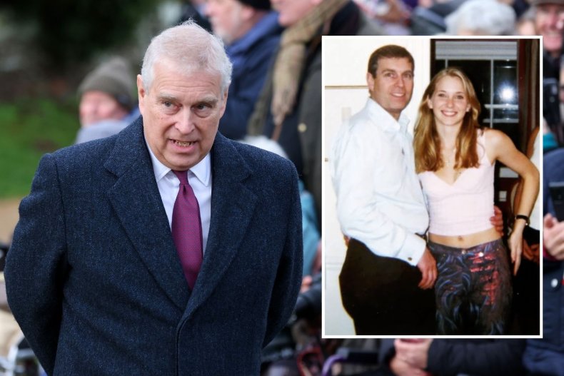 Prince Andrew at Christmas and With Giuffre