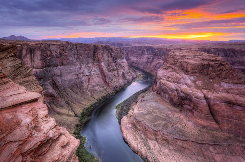 Colorado River at sunset