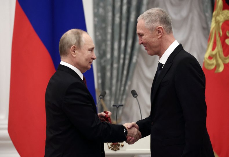 Volodymyr Saldo and Vladimir Putin