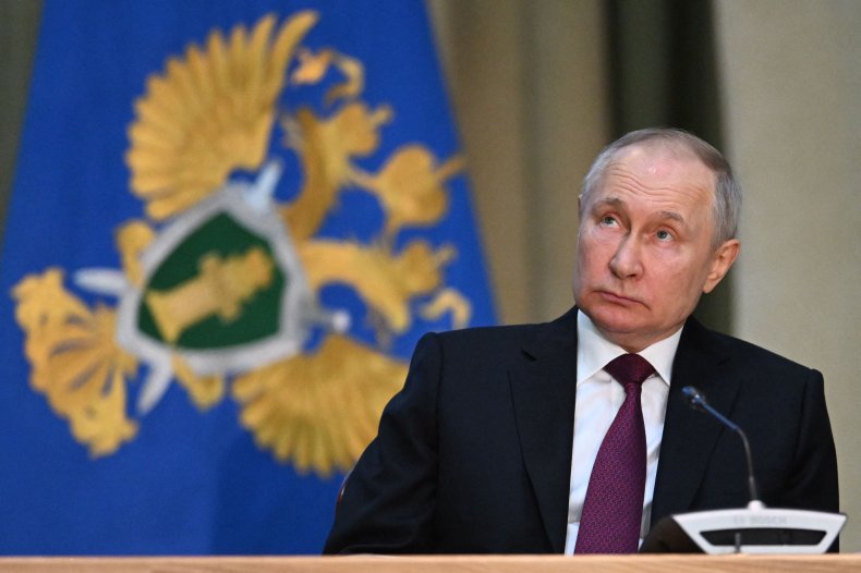 VLadimir Putin tại cuộc họp ở Moscow tháng 3 năm 2023