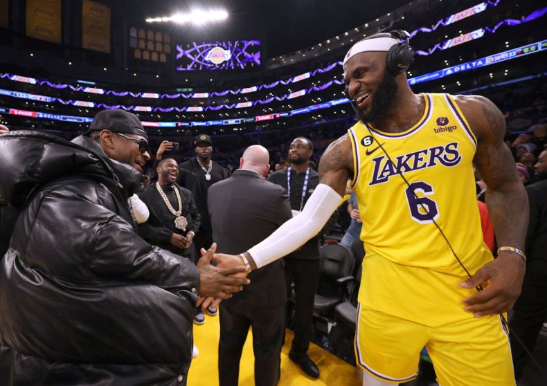 LeBron James and Usher