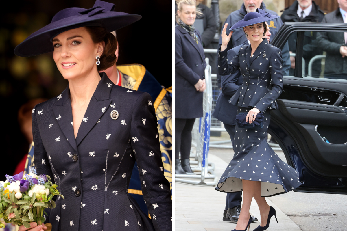 How Kate Middleton's Statement Skirt Suit Echoed Style Princess Diana Loved