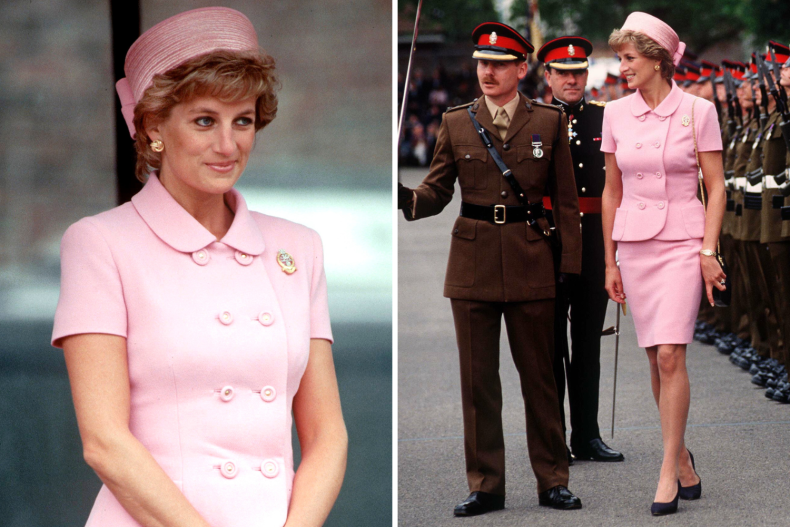 Princess Diana Versace Pink Skirt Suit
