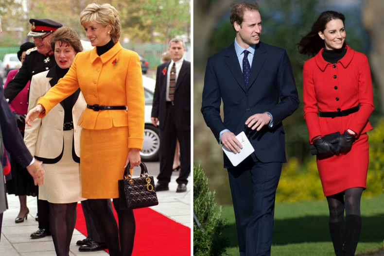 Princess Diana and Kate Middleton Skirt Suits
