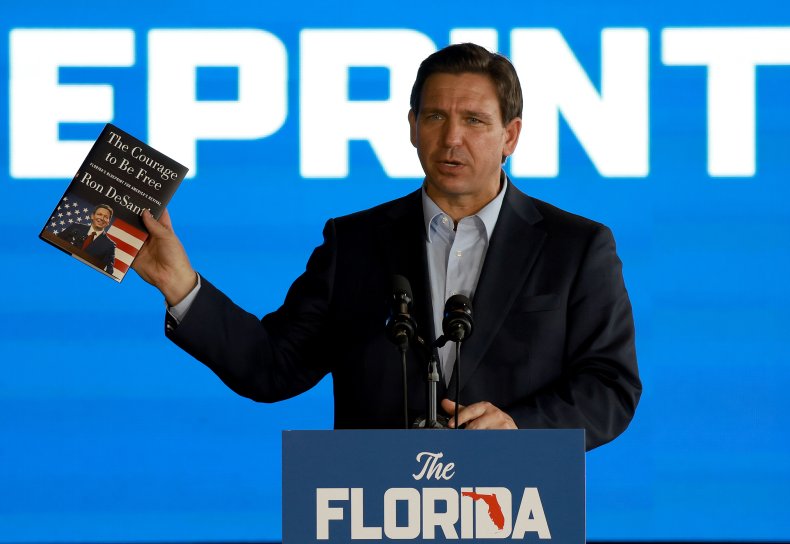 Ron DeSantis promoting his book