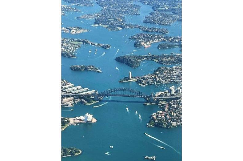 Aerial view of Sydney Harbor