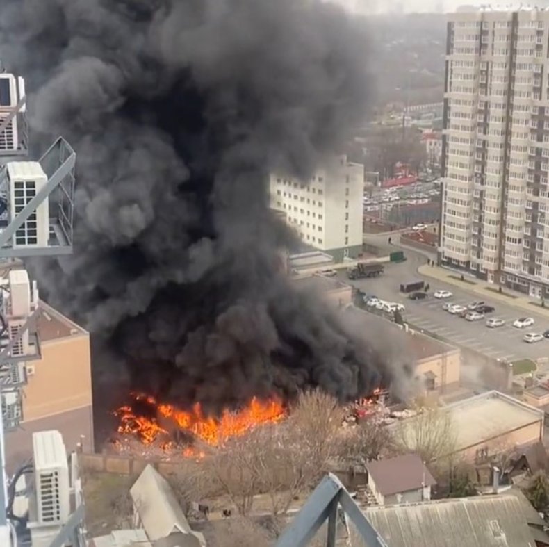 Fire in Rostov
