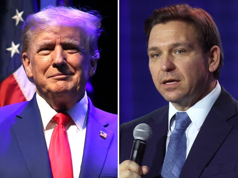 Comp Image, Trump and Ron DeSantis