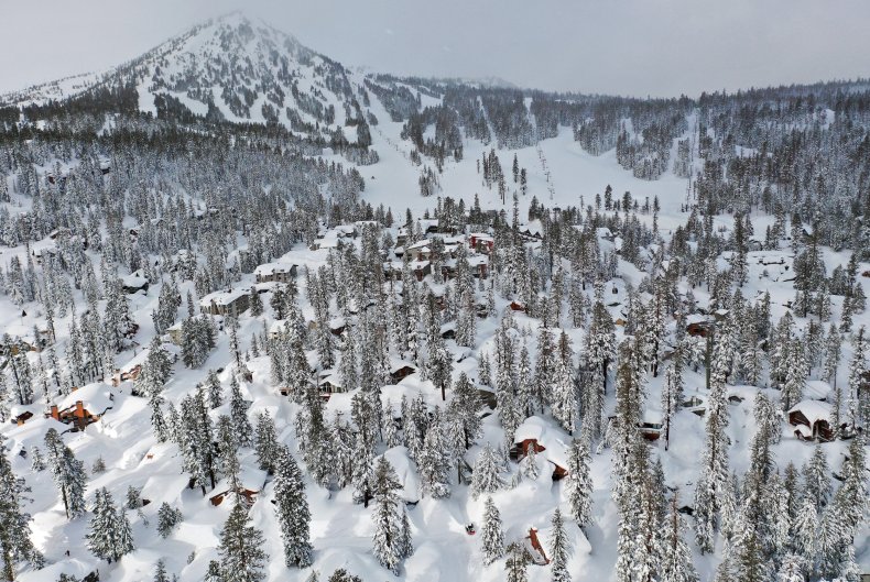 california snow sierras
