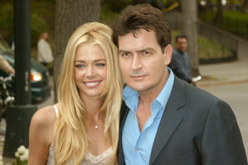 Charlie Sheen and Denise Richards before divorcing