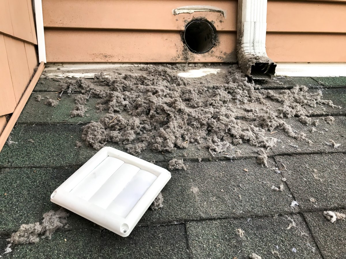 Horrified by 25 Years' Worth of 'Build Up' Inside Dryer Vent
