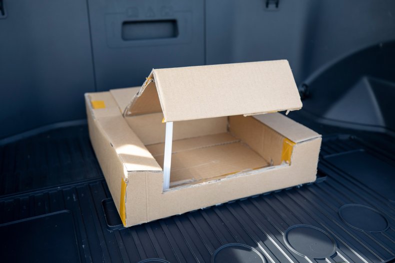Ford cardboard frunk prototype