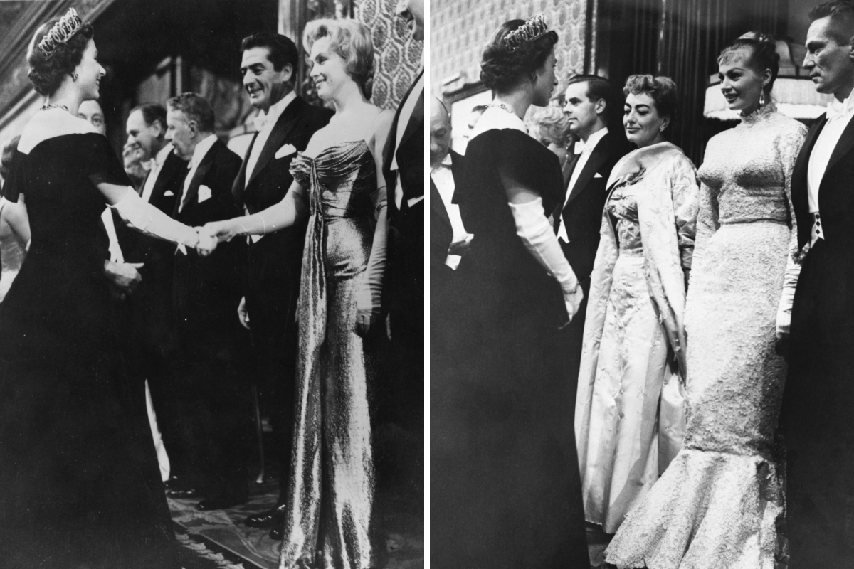 Queen Elizabeth, Joan Crawford and Marilyn Moroe