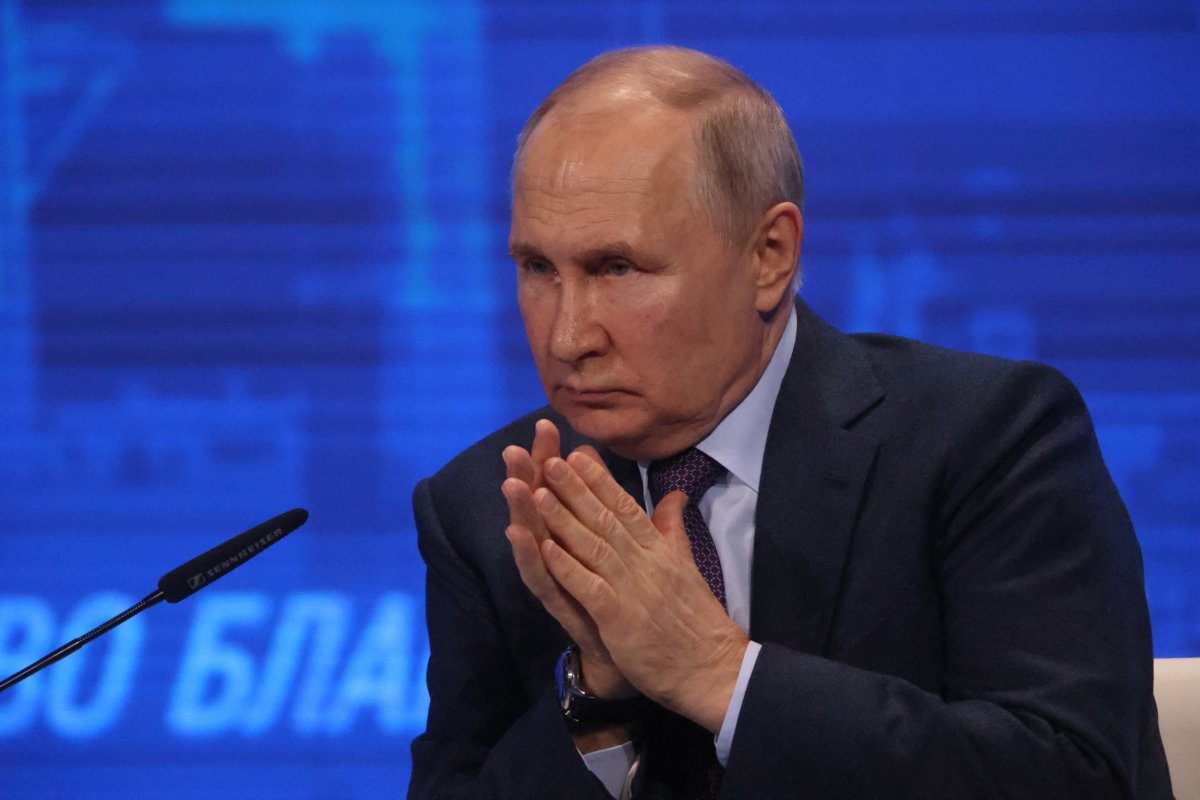 Vladimir Putin at Oligarch meeting Moscow 2023