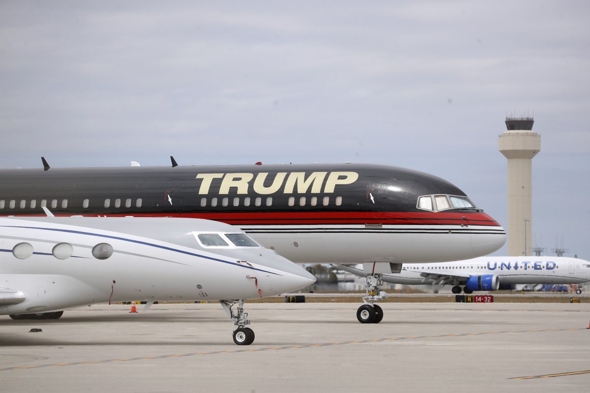 Trump airplane Florida