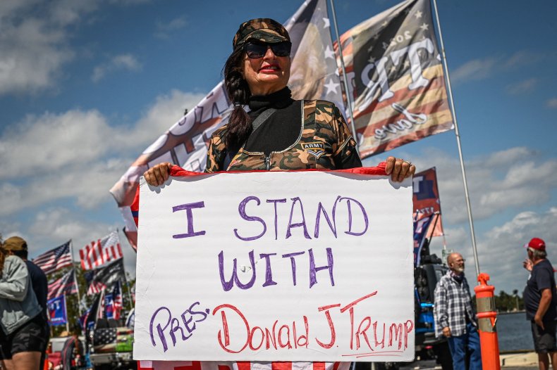 Trump Supporters Gather at Mar-a-Lago