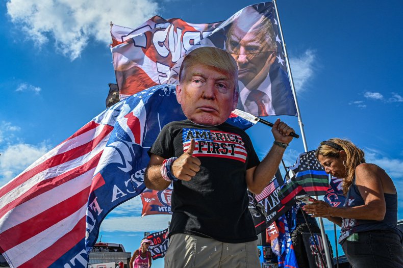 Trump Supporters Gather at Mar-a-Lago