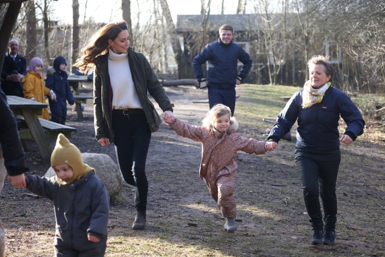 Visite de la maternelle de Kate Middleton au Danemark