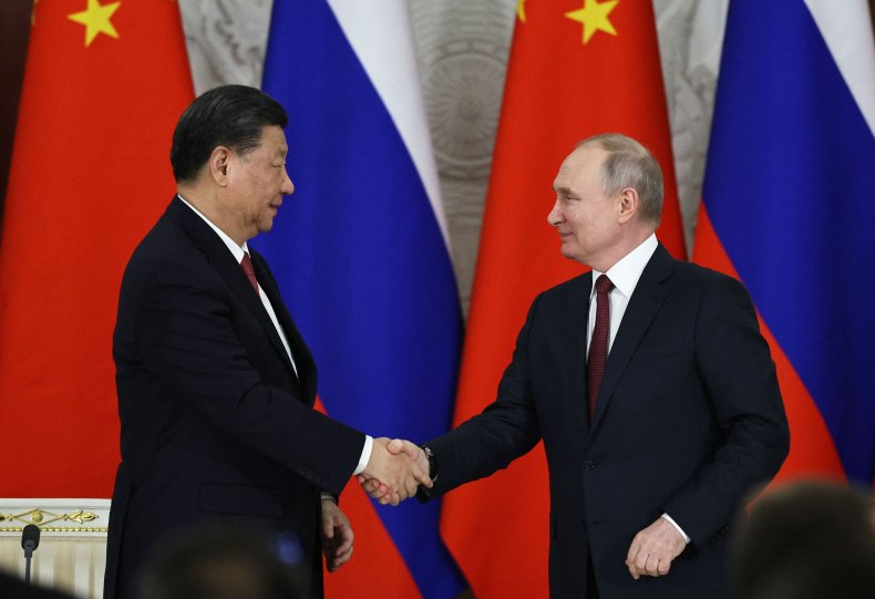 Vladimir Poutine et le président chinois Xi 