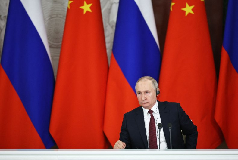 Putin during Xi visit in Kremlin Moscow