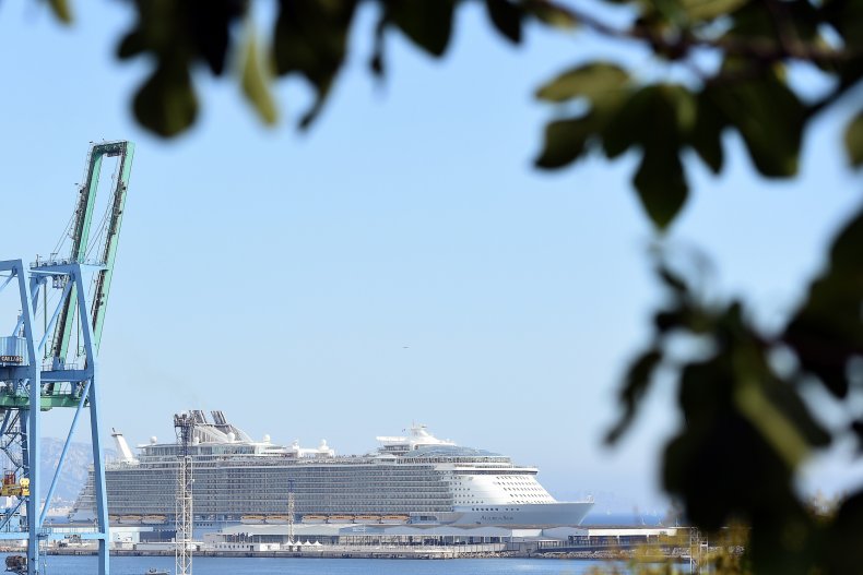 The cruise ship 'Allure of the Seas'