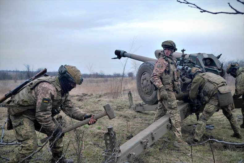 Ukrainian Artillery Bakhmut